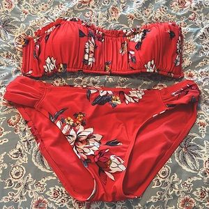 Womens Kona Sol Large Fuchsia print Bikini